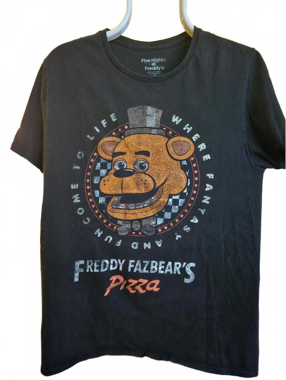 Nicely Faded Five Nights at FREDDY'S T-shirt - official- size M - EUC